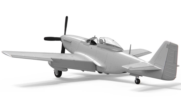 Airfix North American P51-D Mustang No Paint Back