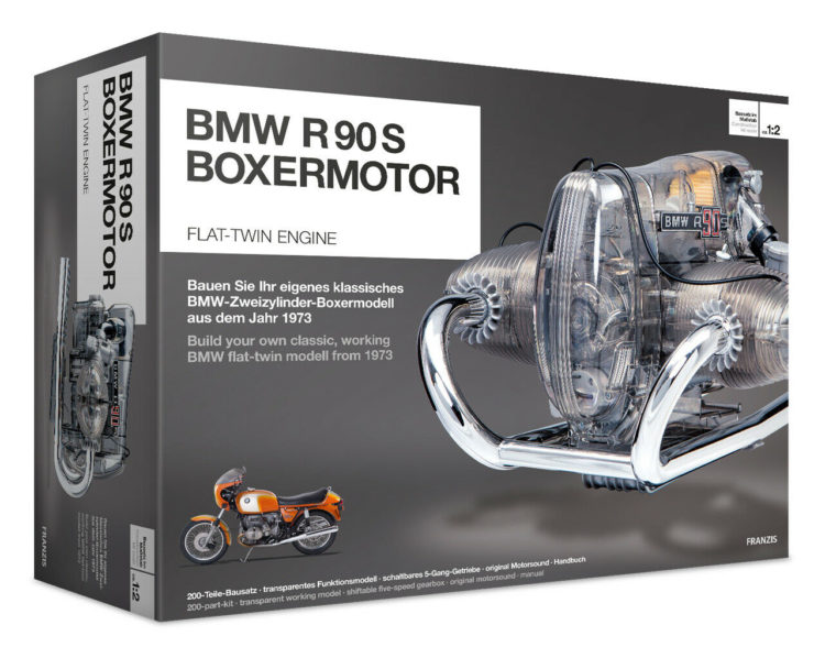 BMW R90S Flat Twin Airhead Engine Model Kit Box