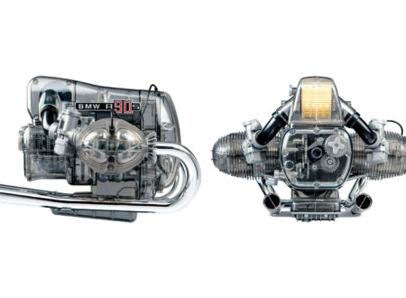 BMW R90S Flat Twin Airhead Engine Model Kit Side
