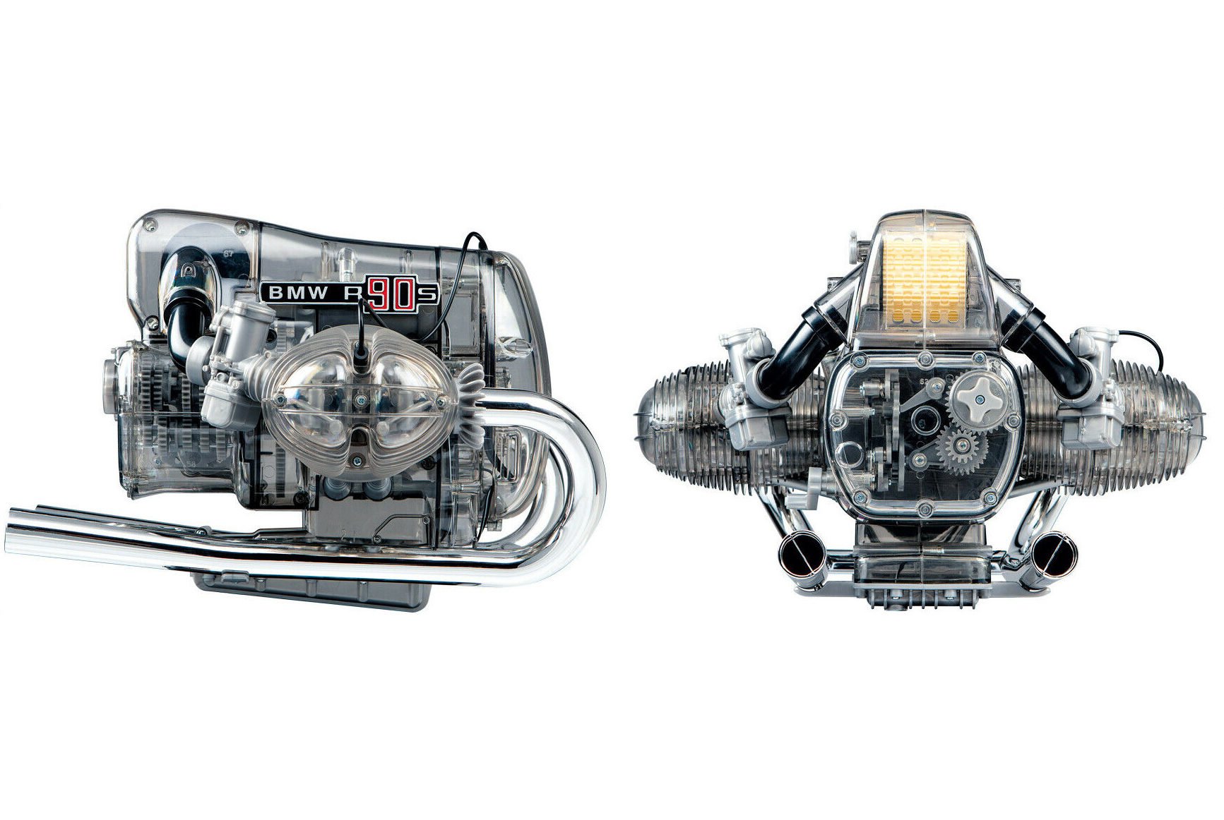 BMW R90S Flat Twin Airhead Engine Model Kit Side