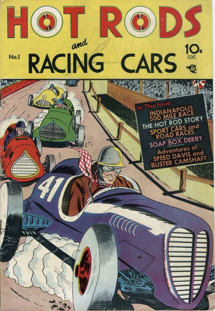 Hot Rods And Racing Cars Comic Book