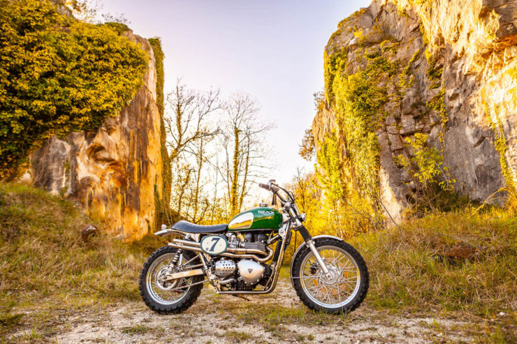 Triumph Scrambler Custom Green Legend 1