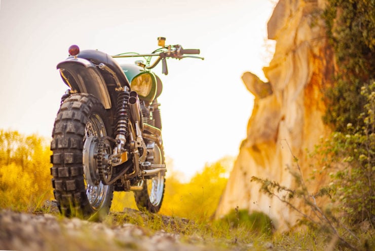 Triumph Scrambler Custom Green Legend 9