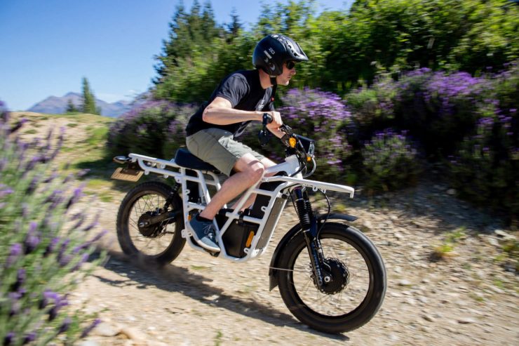 UBCO 2x2 Electric Motorcycle Downhill