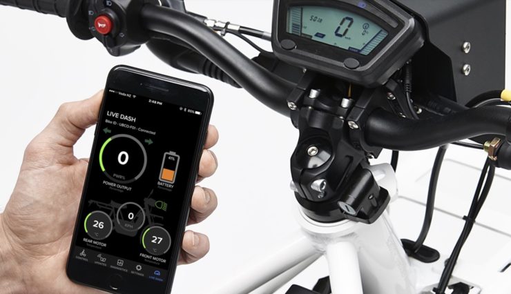 UBCO 2x2 Electric Motorcycle Phone App