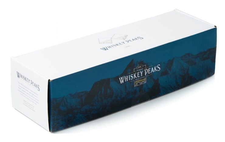 Whiskey Peaks Glasses Box