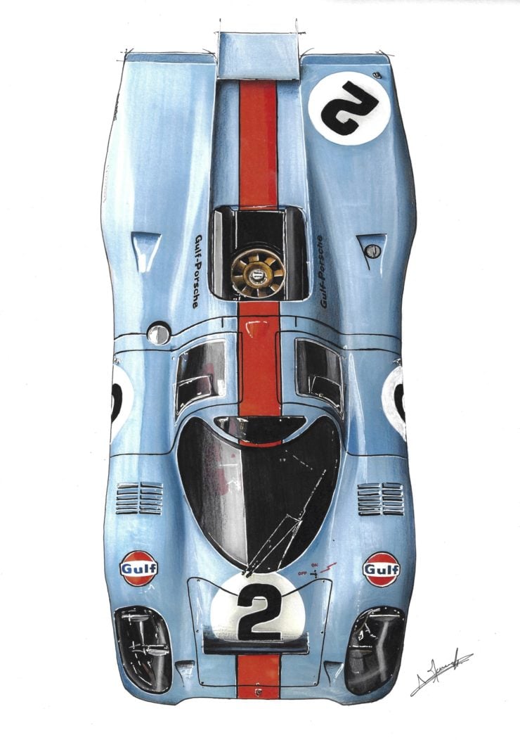 Noémie Marmorat Art Porsche 917 Gulf