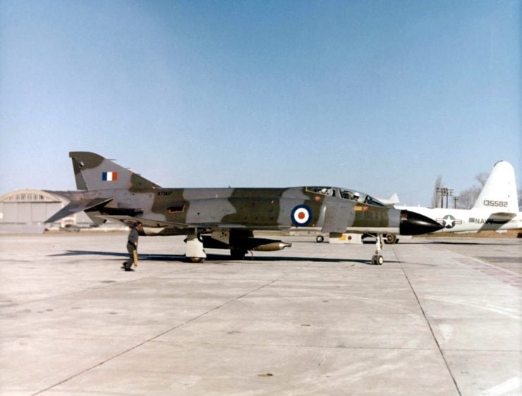 A Royal Air Force (RAF) McDonnell F-4M Phantom