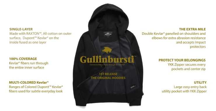 Gullinbursti Kevlar Original Zip-Up Hoodie