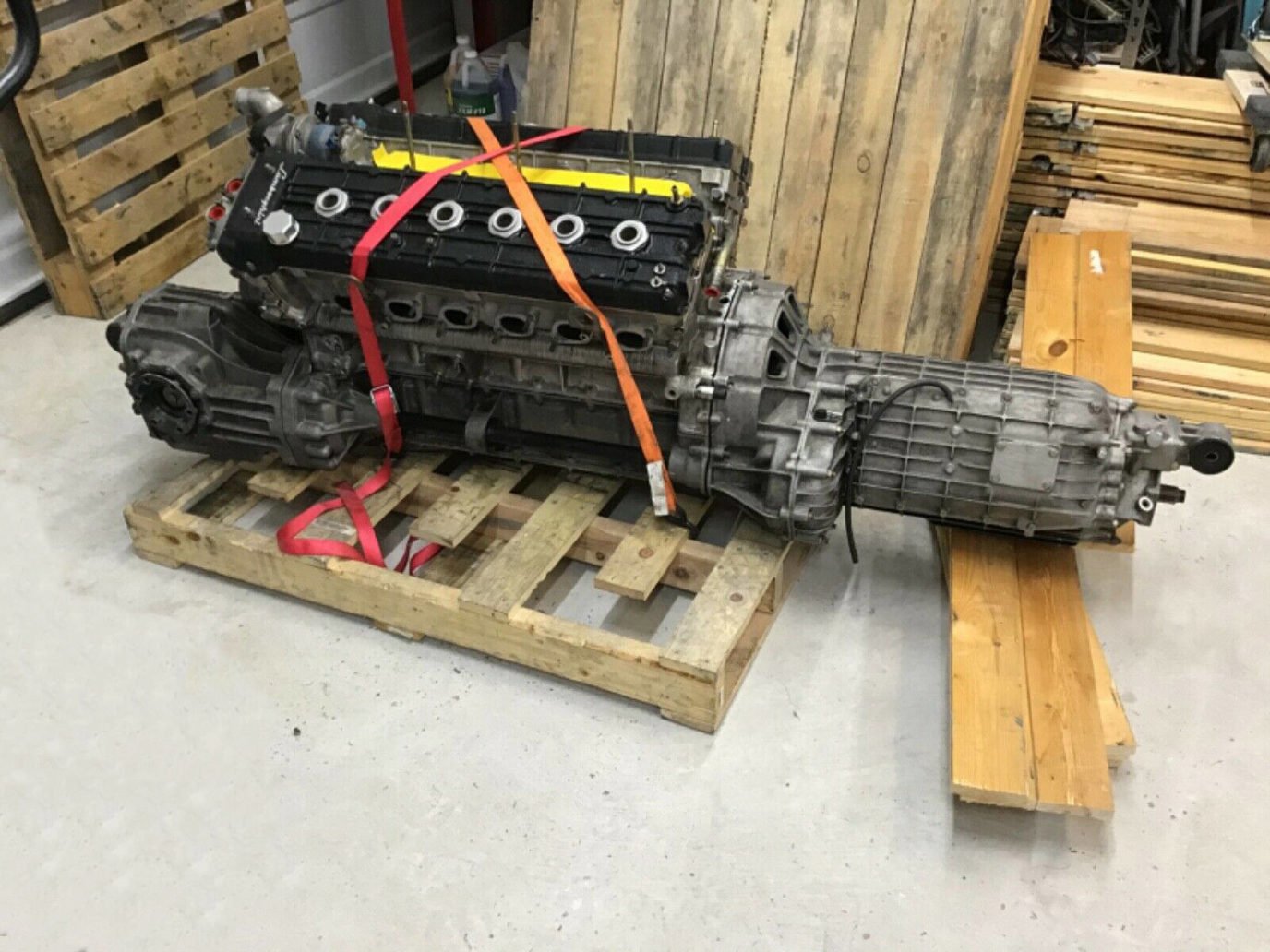 There's A 572 HP Murcielago V12 Engine, Gearbox, And