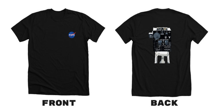 The New NASA-Approved Moon Buggy Control Panel T-Shirt by Silodrome