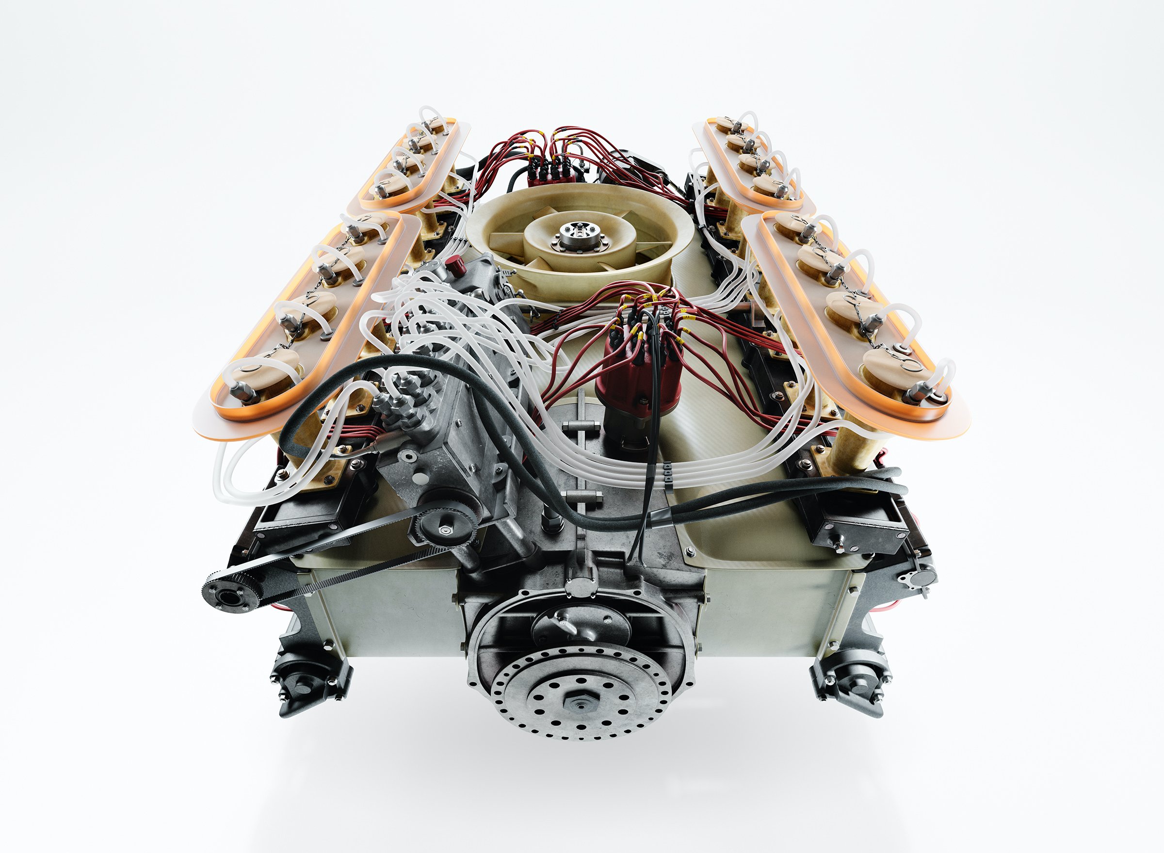 The Mezger 16 by INK - Porsche's Unraced 917 Prototype Engine – A Flat