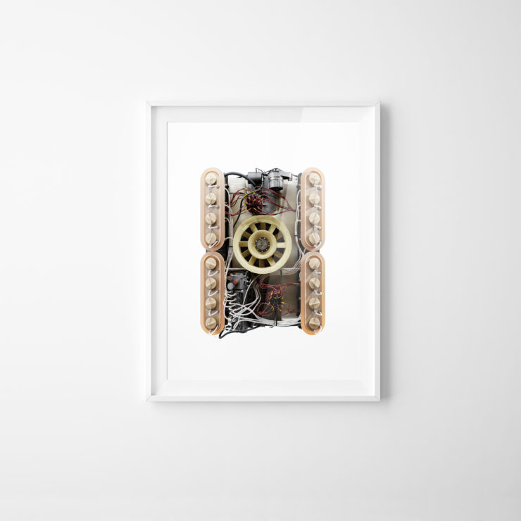 Porsche 917 Flat-16 Engine Prototype Framed Print