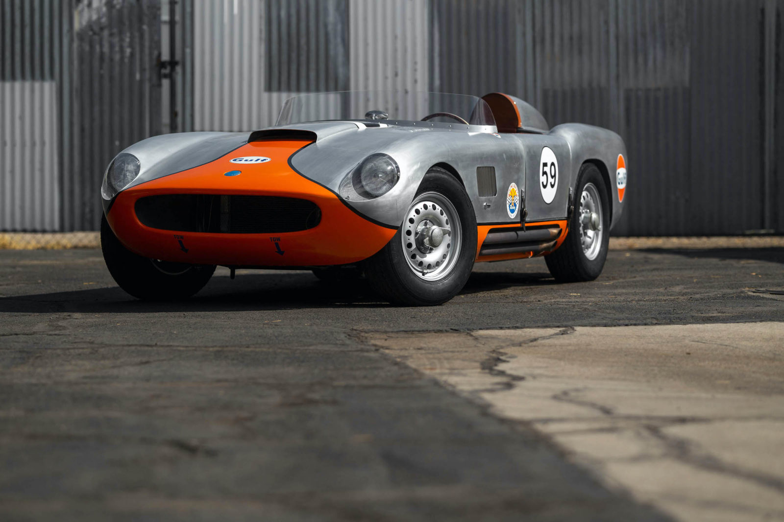 1:43 Tojero Ee V8 Spyder Brands Hatch '66 – Kit Résine MeaKit43, Bleu Nuit Métallique (Édition Limitée France)