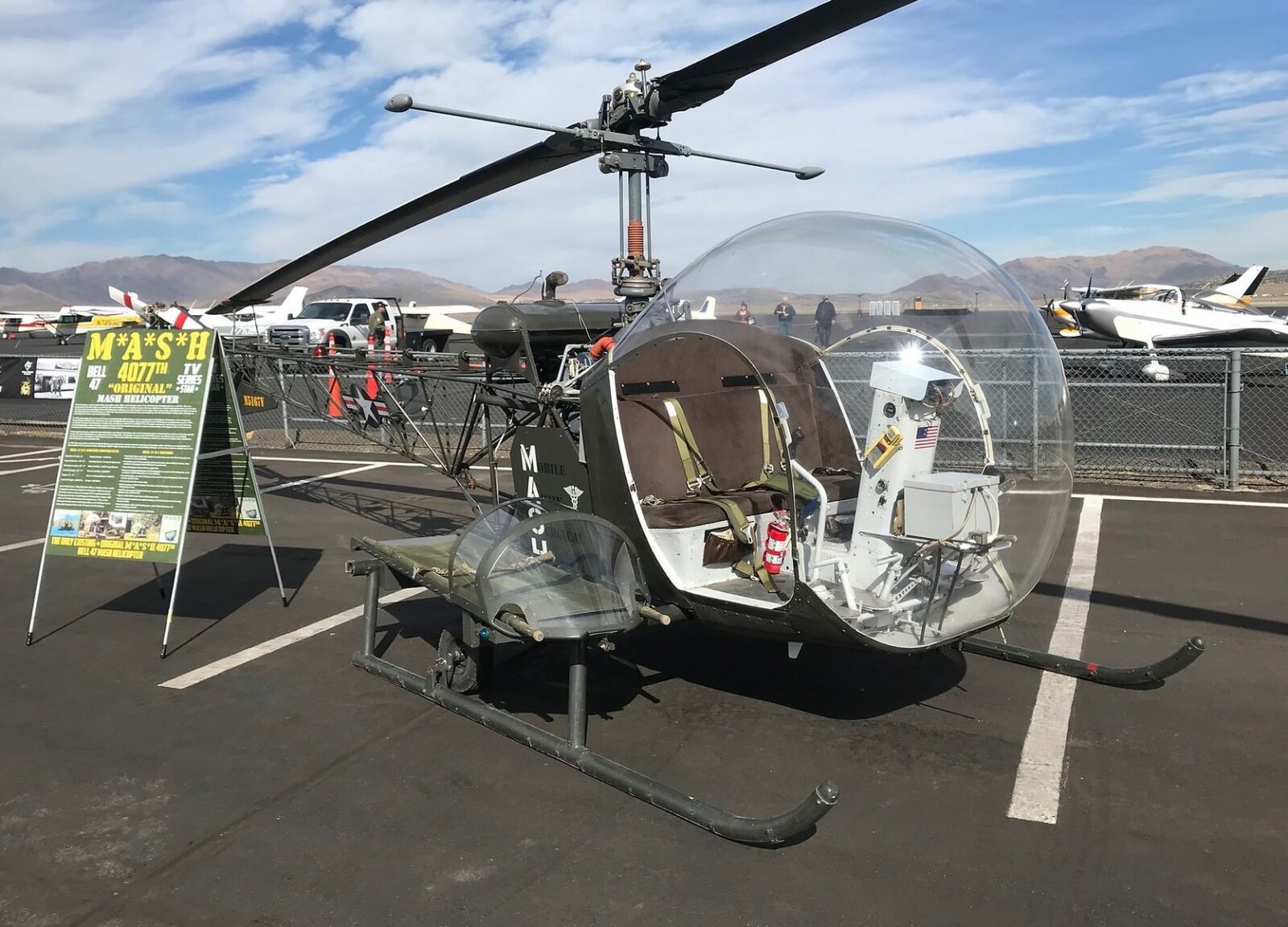 The Original M*A*S*H Bell 47 Helicopter Is For Sale