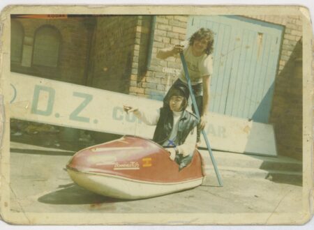 Ray Fox and friend outside the DZ, c.1969
