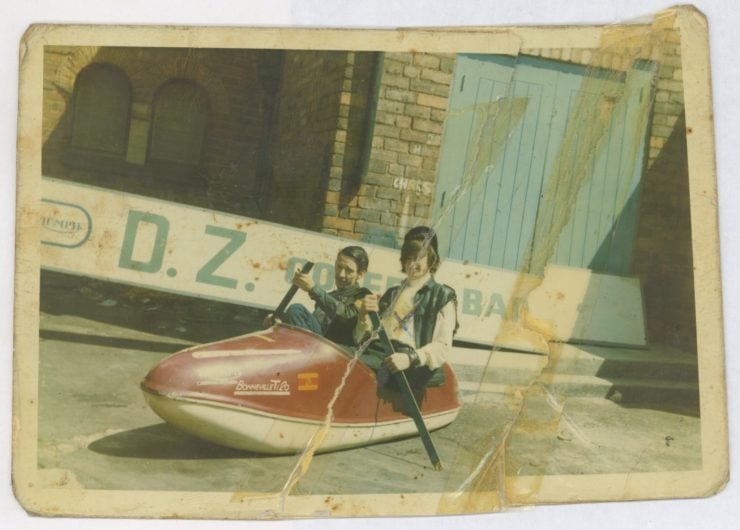 Ray Fox and friend outside the DZ, c.1969 copy