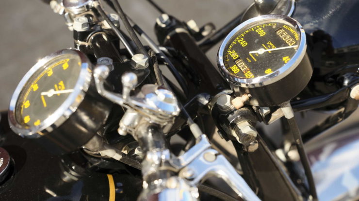 Vincent Black Lightning Gauges 2