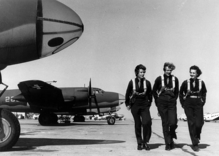 WASPs on the flight line at Laredo AAF, Texas, on the 22nd of January 1944