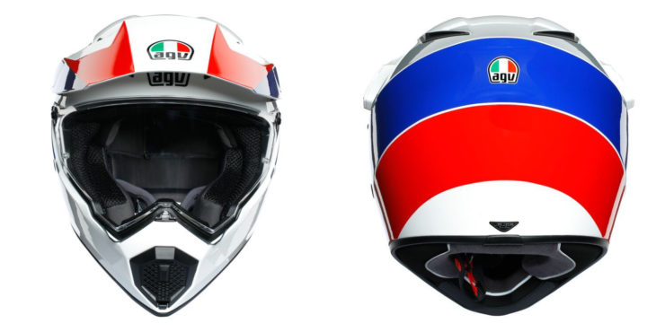 AGV AX9 Ocean Helmet Collage Front Back