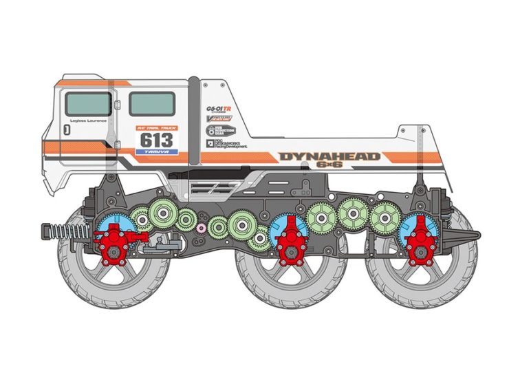 Tamiya Dynahead 6x6 RC Truck Drive System