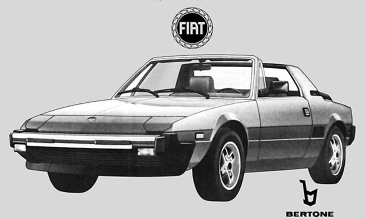 Fiat Bertone X1/9 sports car