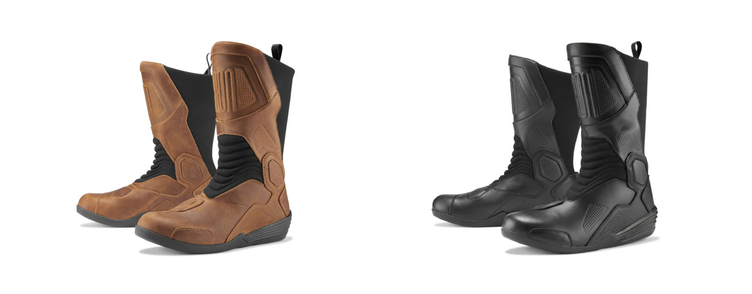 Icon Joker WP Boots AllWeather Waterproof Motorcycle Boots
