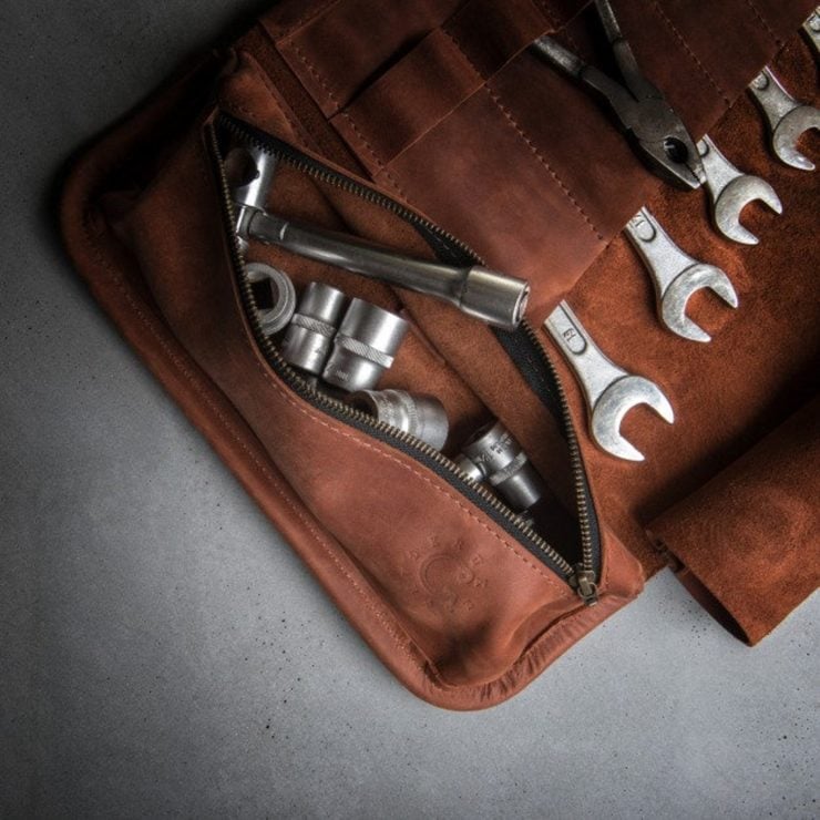 Leather Tool Roll by Kruk Garage 4