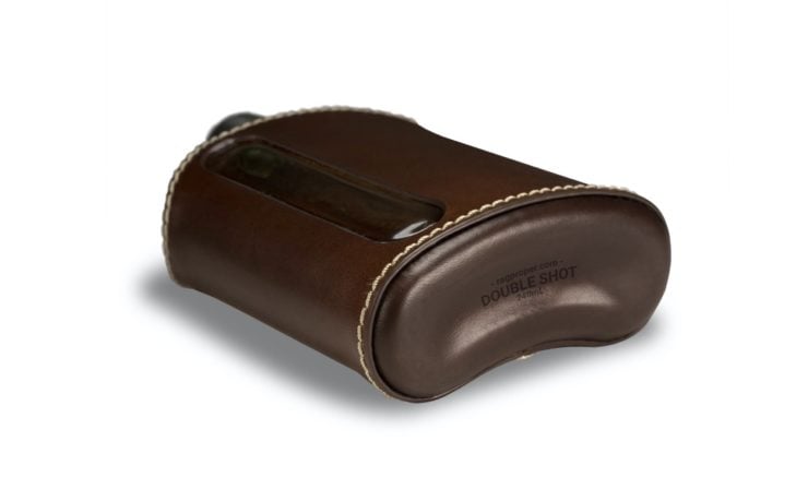 Ragproper Leather + Glass Flask Bottom