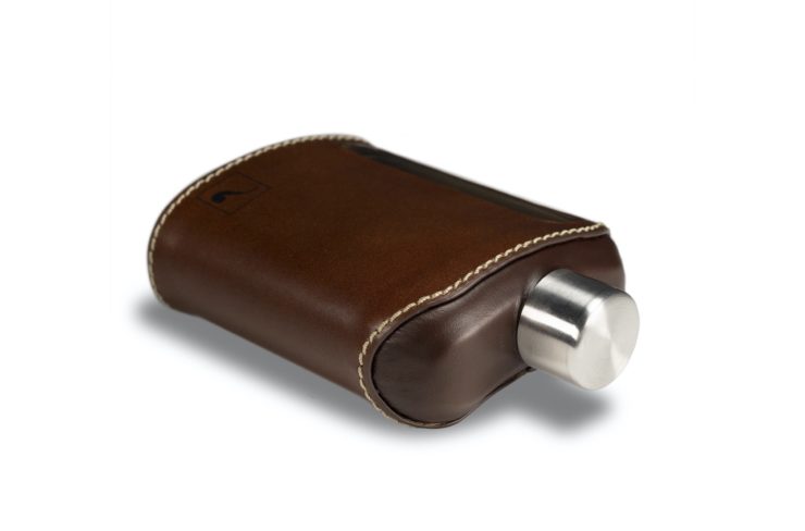 Ragproper Leather + Glass Flask Top