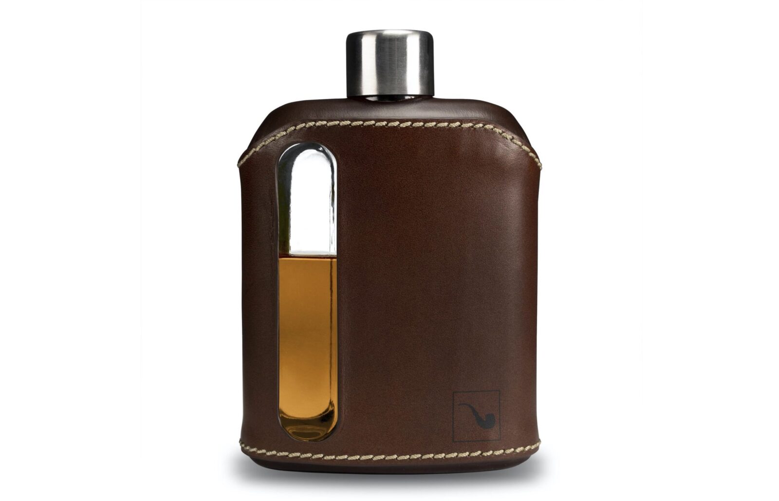 Ragproper Leather + Glass Flask