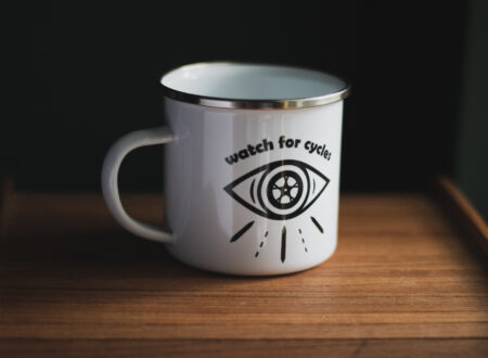 Watch For Cycles Enamel Mug