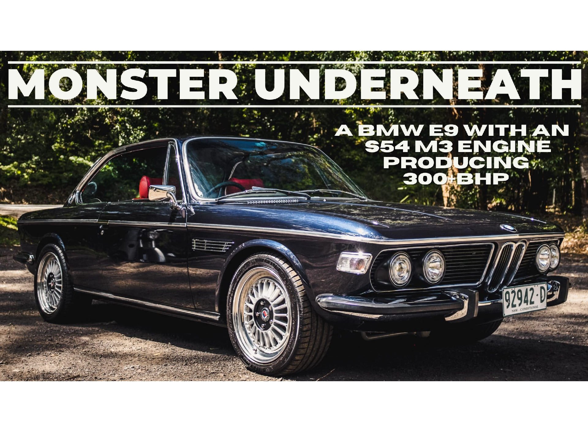 Monster Underneath – A BMW E9 With An S54 M3 Engine Producing 300+ BHP via @Silodrome