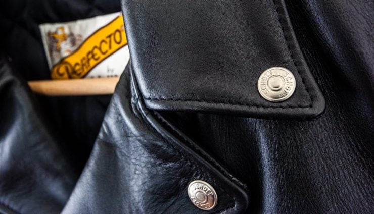 Schott Classic Perfecto Steerhide Leather Motorcycle Jacket Details 2