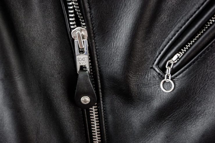 Schott Classic Perfecto Steerhide Leather Motorcycle Jacket Details