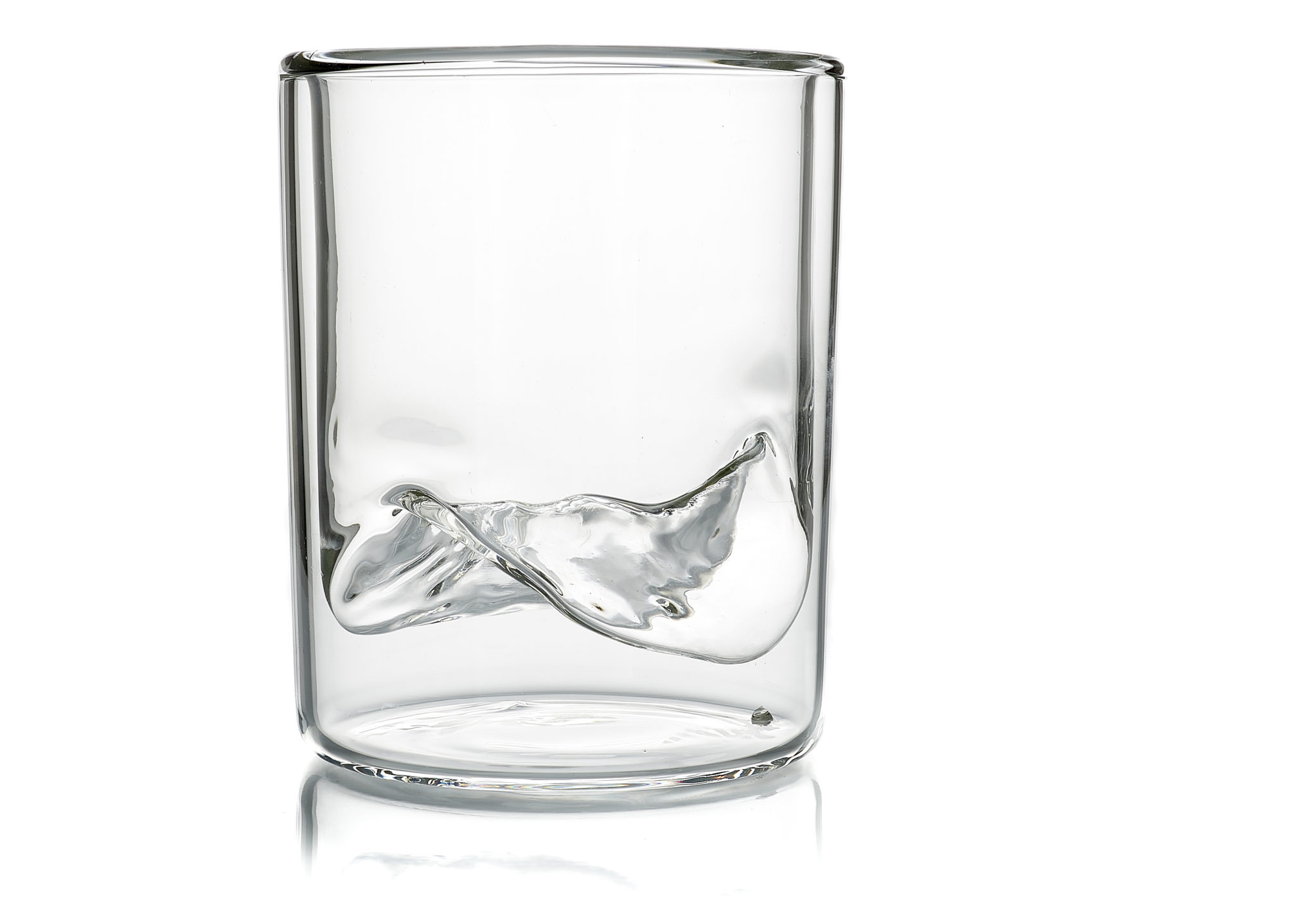 Whiskey Peaks Glasses With Topographic Impressions Of The Rocky Mountains