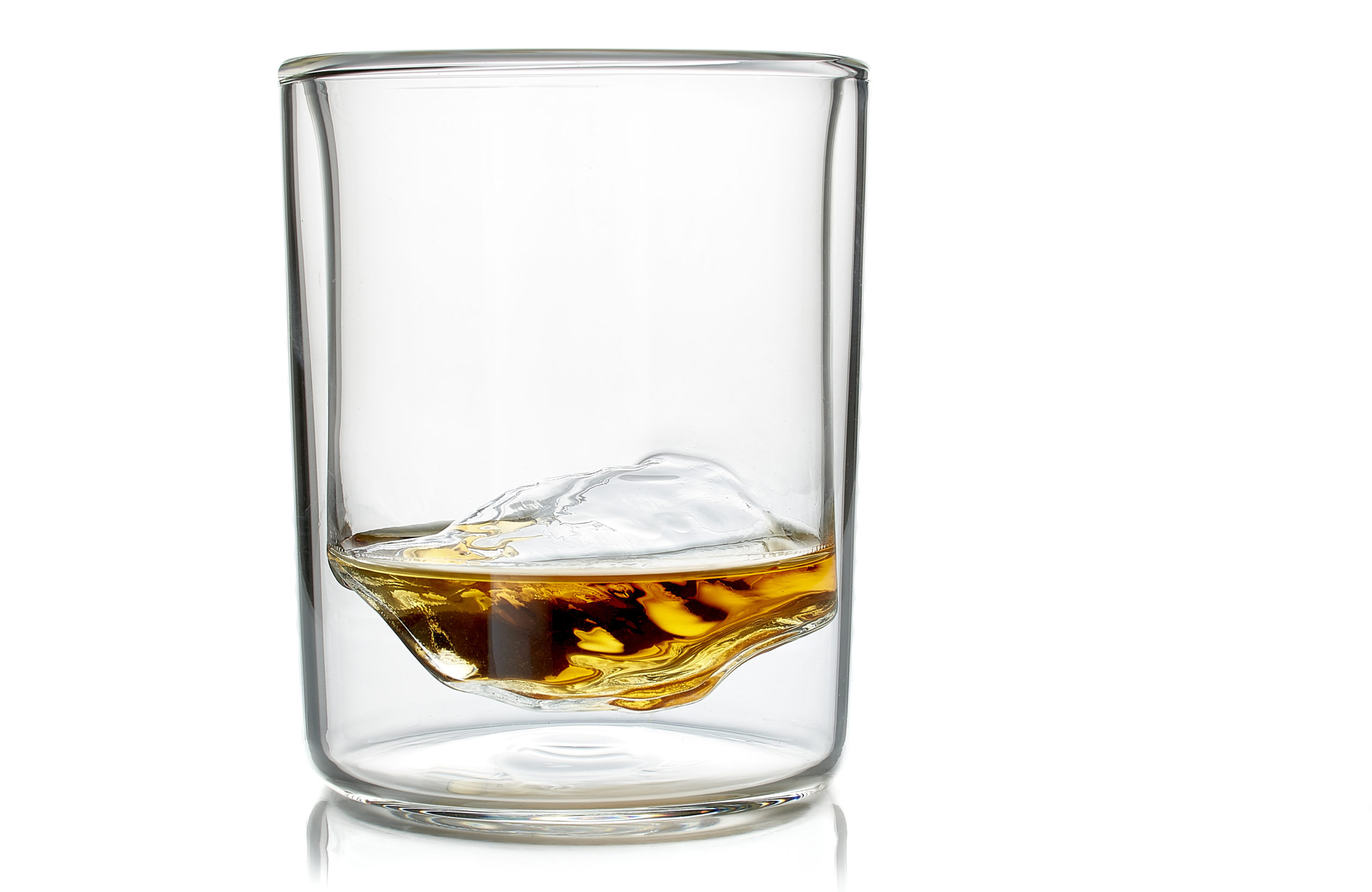 Whiskey Peaks: Glasses With A Topographic Impression Of The Grand Tetons