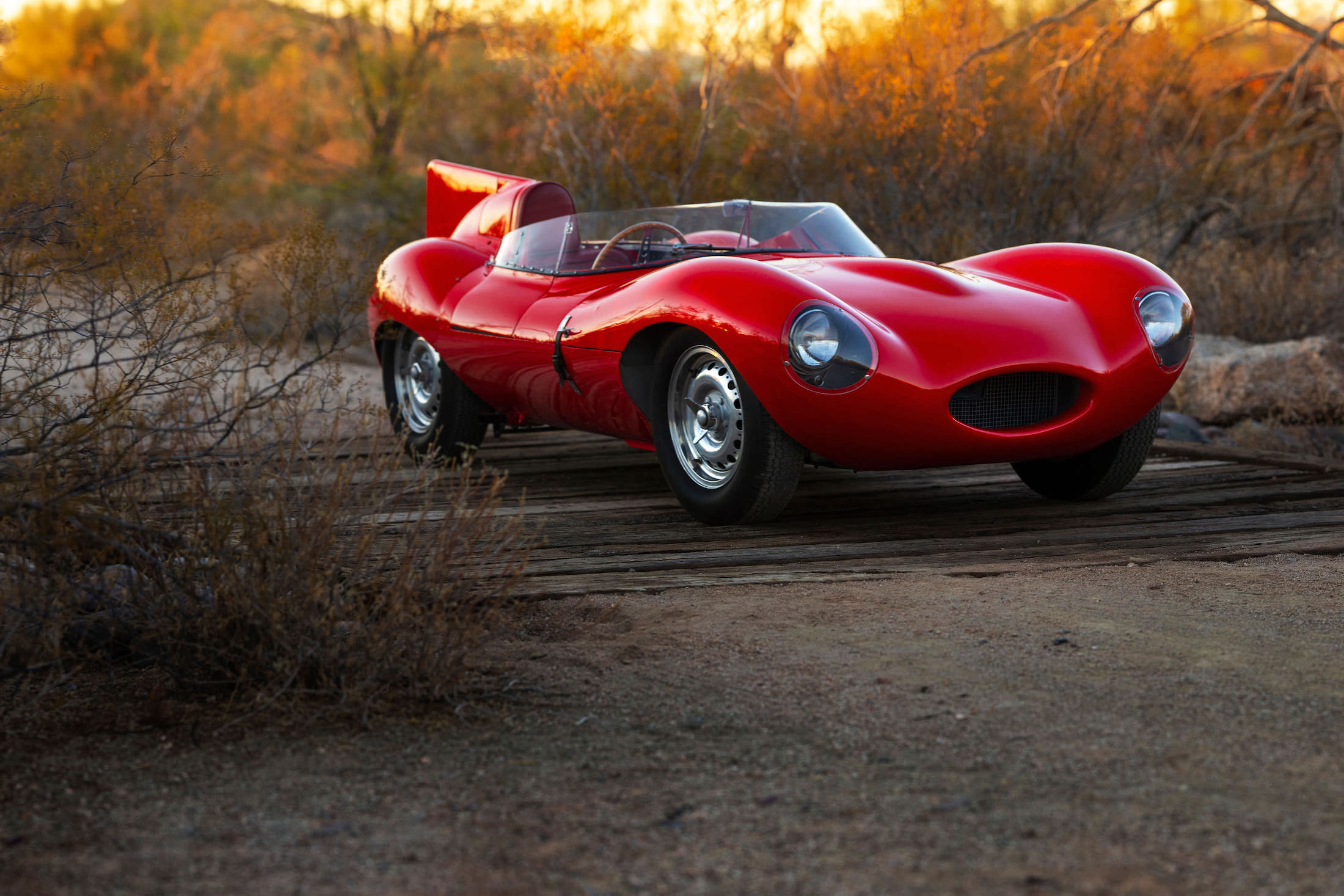 A Rare Factory-Red Jaguar – Britain's Le Mans-Dominating