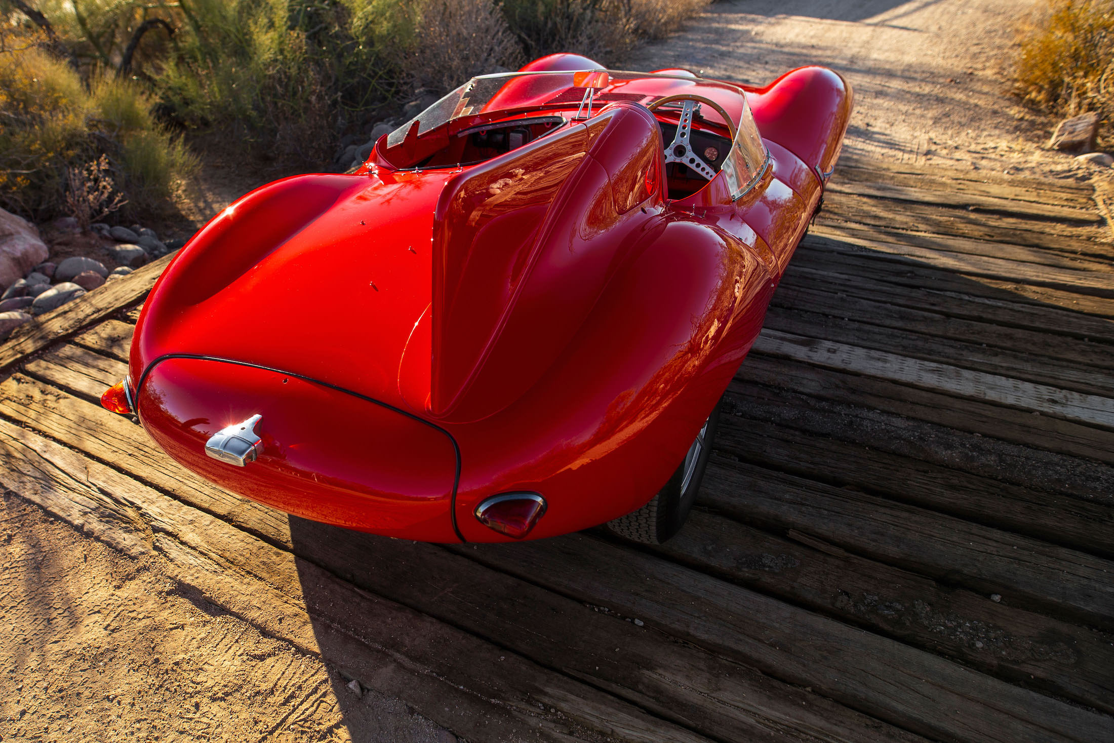 A Rare Factory-Red Jaguar D-Type – Britain's Le Mans-Dominating Supercar