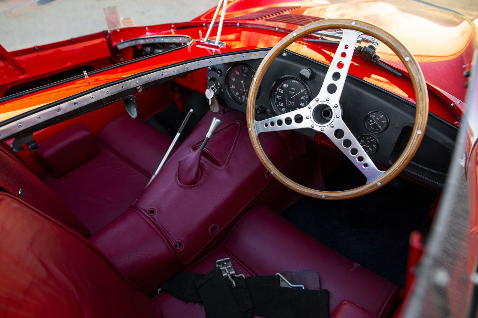A Rare Factory Red Jaguar D Type Britain s Le Mans Dominating Supercar a-rare-factory-red-jaguar-d-type-britain-s-le-mans-dominating-supercar