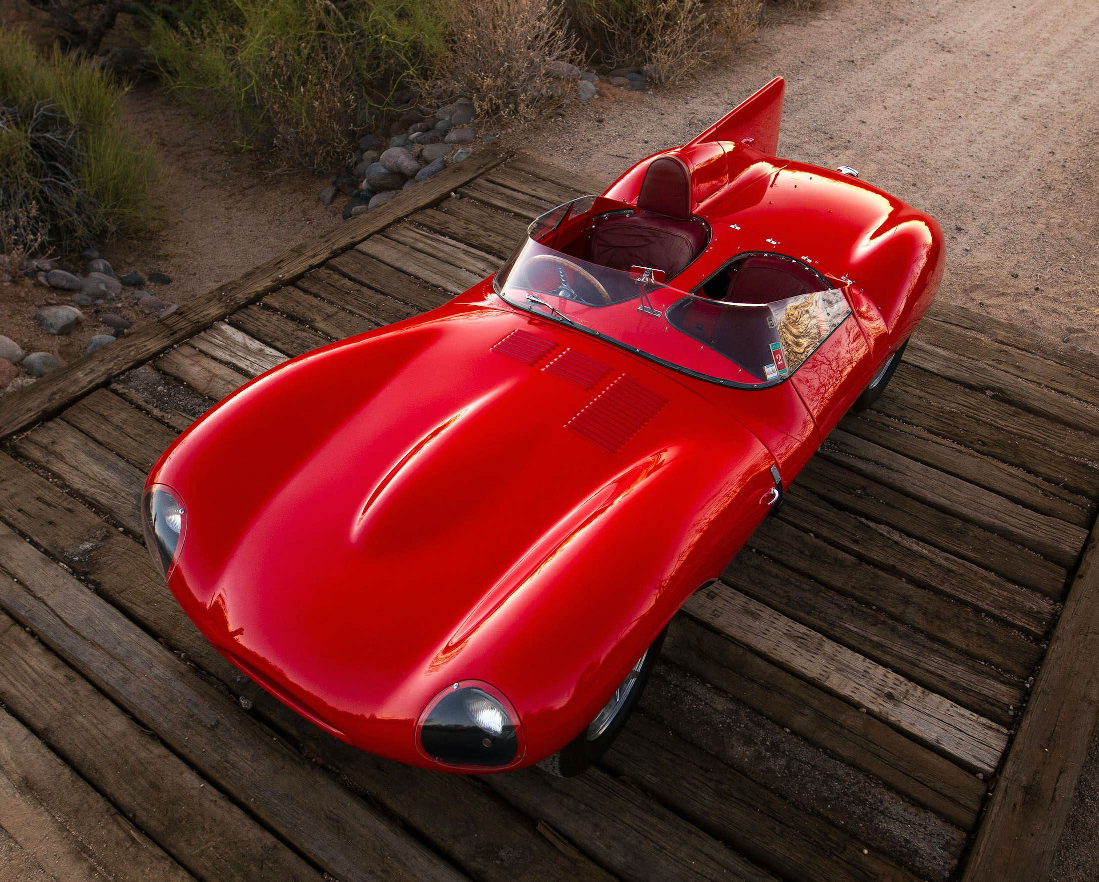 A Rare Factory-Red Jaguar D-Type – Britain's Le Mans-Dominating Supercar