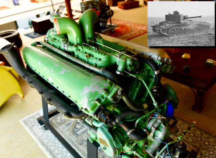 For Sale A RollsRoyce Merlin Meteor V12 Tank Engine 27 Litres + 650 bhp