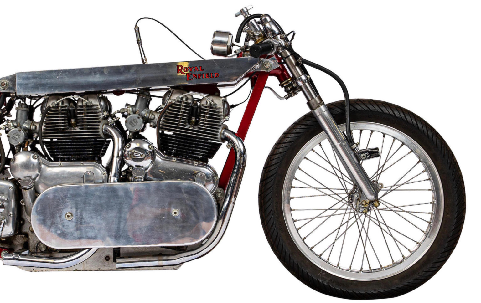 Twin Engined Royal Enfield Land Speed Racer The First Naked Bike To Exceed Mph