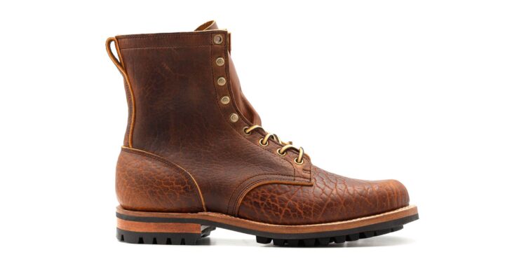 Bison Leather Boots Side