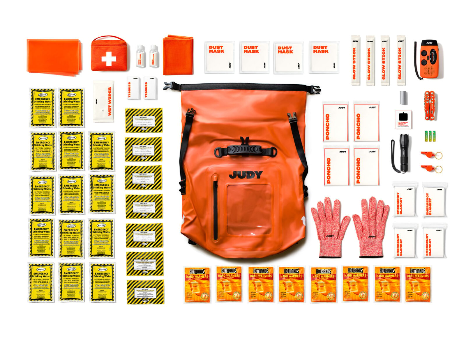 Judy – The Mover Max Survival Kit Contents