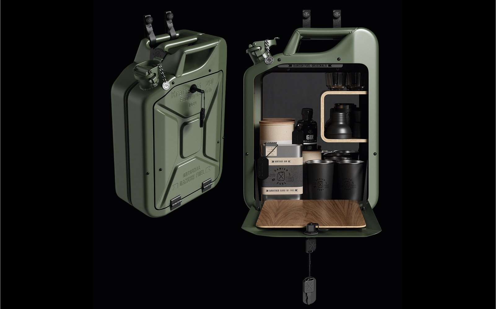 Jerry Can Bar Cabinet By Danish Fuel Hero