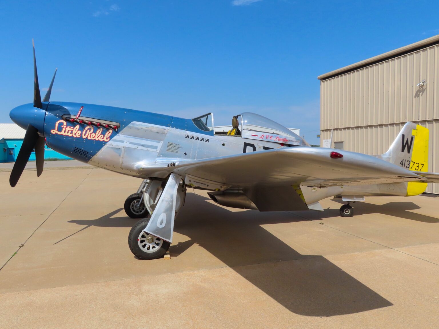 1945 North American P-51D Mustang "Little Rebel" – $2,250,000 USD