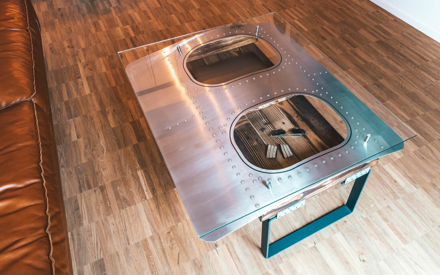 Aircraft Window Coffee Table