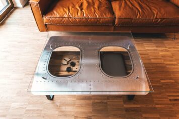 Aircraft Window Coffee Table