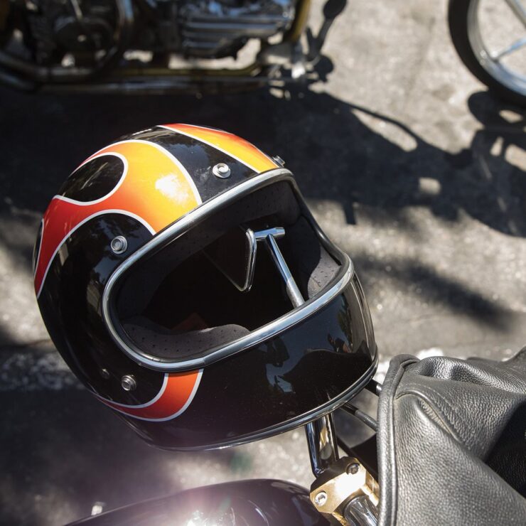 Biltwell Gringo ECE Dice Flame Helmet 2